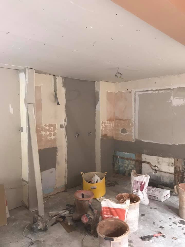 Picture of a room being renovated