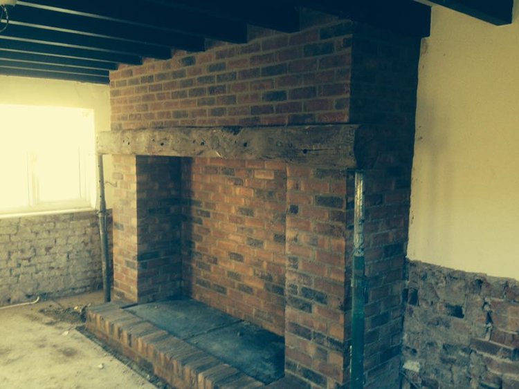 A picture of a Renovated fireplace