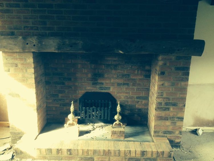 A picture of a Renovated fireplace