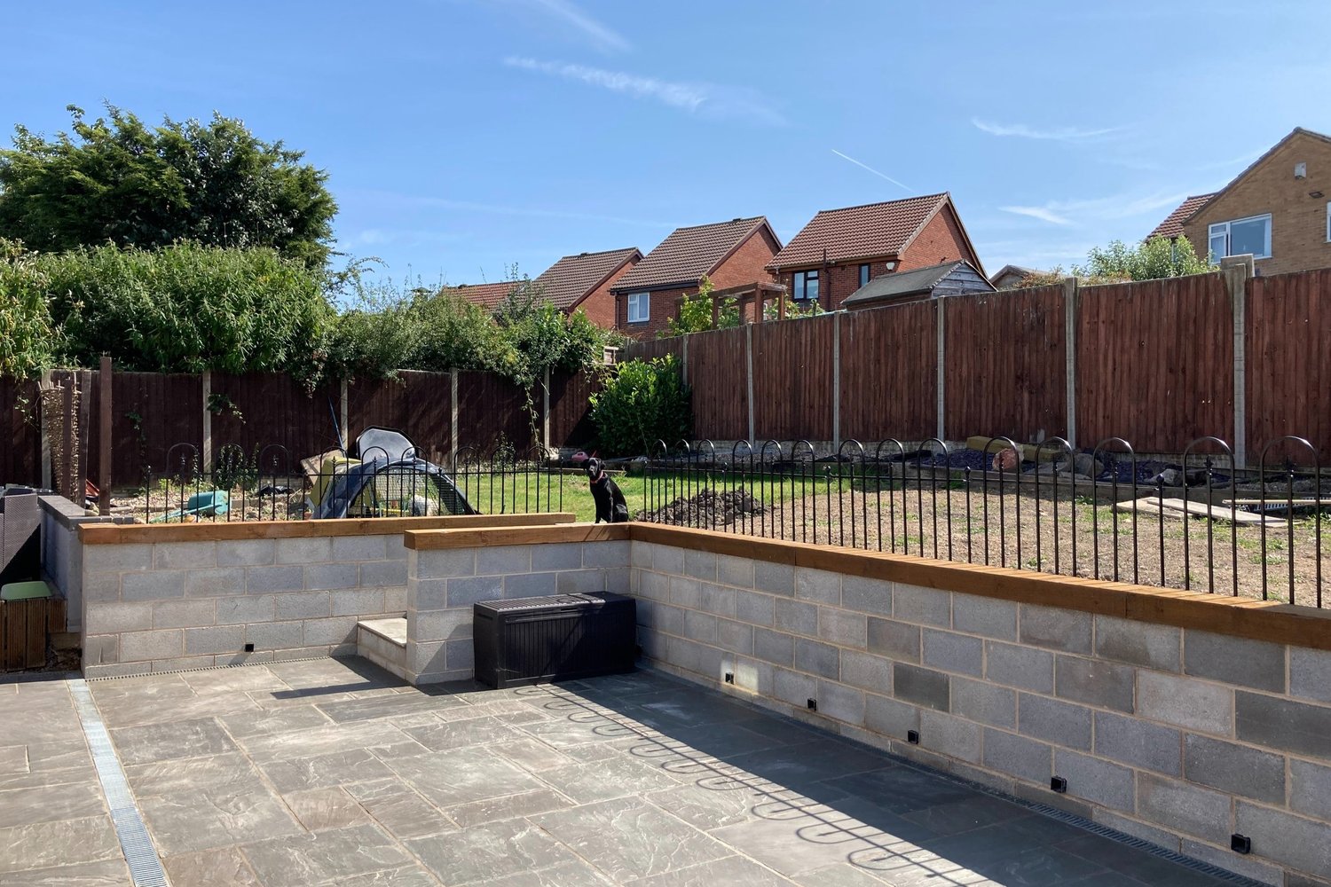 A picture of a nicely decorated patio